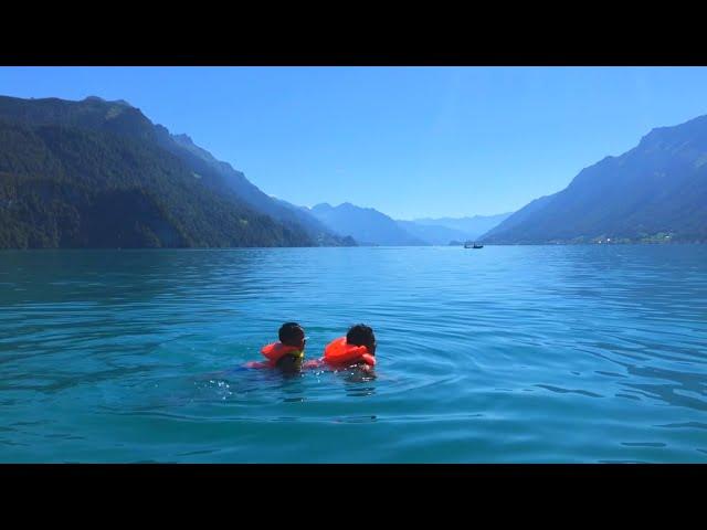 Swimming in Lake Brienz