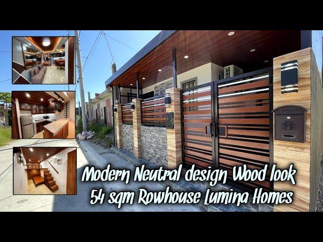 MODERN NEUTRAL WOOD LOOK DESIGN 54 SQM ROWHOUSE LUMINA HOMES