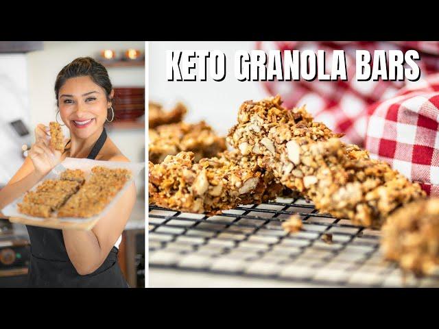 KETO GRANOLA BARS! How to Make Keto Granola Recipe | Nature Valley Bars vs Homemade Granola Bars