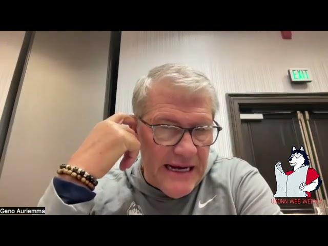 Geno Auriemma: UConn women's basketball Zoom availability - 1/4/25