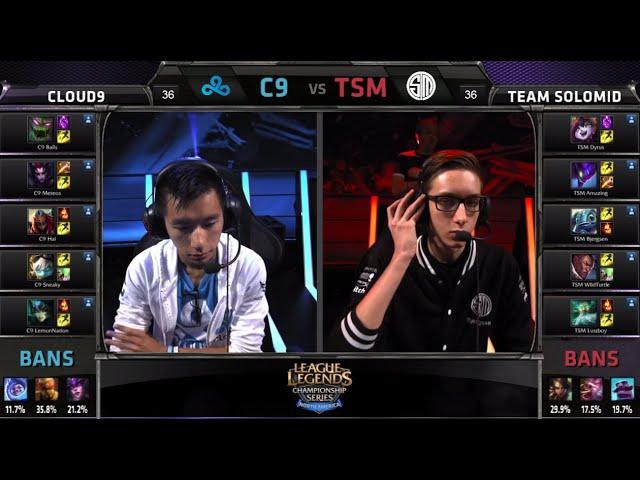 Cloud 9 vs TSM Game 1 | Finals NA LCS Summer 2014 Playoffs | C9 vs TSM G1 PAX S4 Worlds Regionals