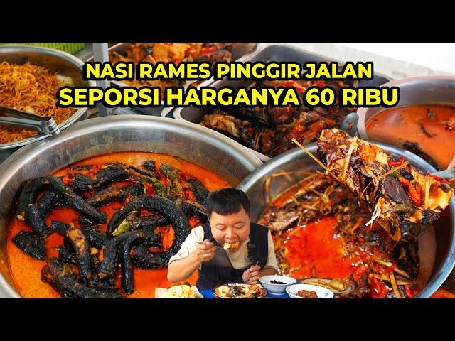 SEPORSI NASI RAMES 60 RIBU! WARUNGNYA CUMA DI PINGGIR JALAN TAPI HARGANYA MAHAL!?