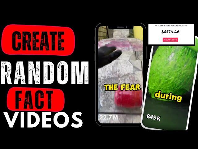 How to Create RANDOM FACT videos for TikTok creativity program | MAKE RANDOM FACTS VIDEOS