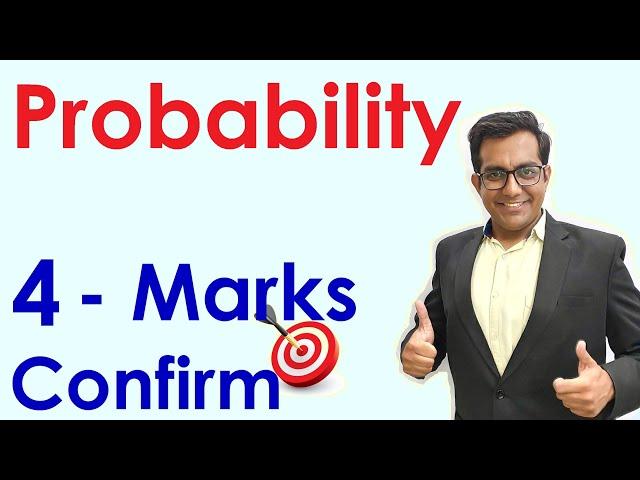 Probability - Class 12 - MHT CET 2020-2021 - Maharashtra Board - Class 12 Maths