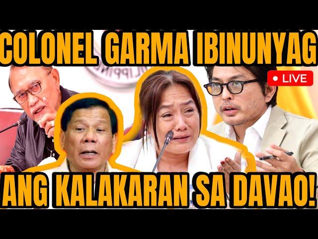 COLONEL GARMA IBINUNYAG ANG LAHAT NG  NALALAMAN SA EJK SA DAVAO, KARELASYON BISTADO!