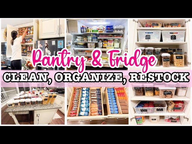 PANTRY ORGANIZATION | FRIDGE ORGANIZATION | CLEAN WITH ME 2022 | CLEAN AND ORGANIZE