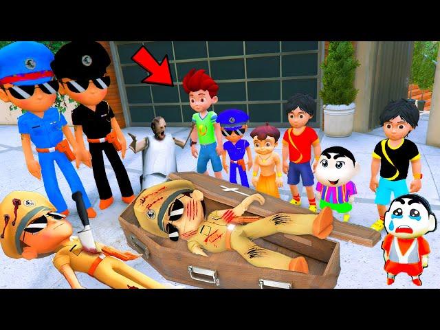  GTA 5 : Little Singham Died Emotional Video With Kicko Shinchan Shiva |  But Who Killed? Little