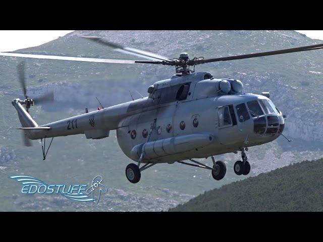 Mil Mi-8 MTV-1 211 Mountain Action with Rotor Tip Vortices