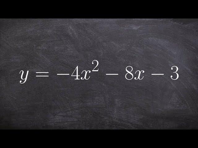How to solve a quadratic by completing the square