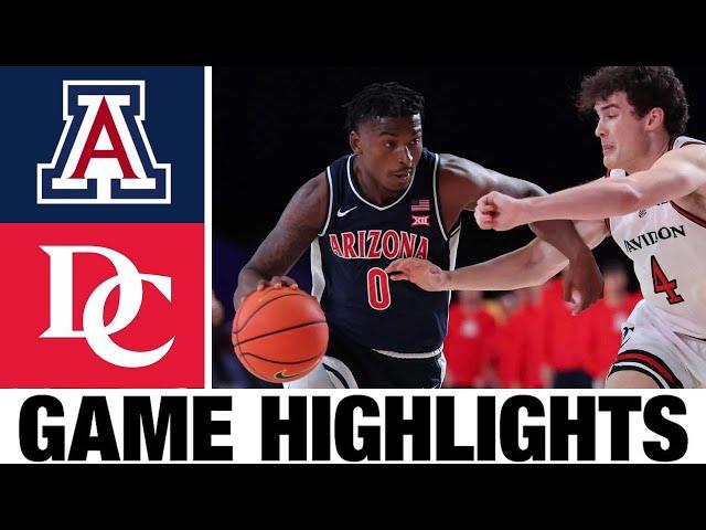 #24 Arizona vs Davidson Highlights | NCAA Men's Basketball | 2024 College Basketball