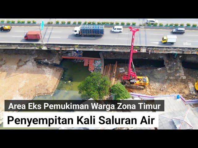 kenapa saluran air kali di perkecil ? untuk proyek TOL HBR zona timur jakarta international stadium