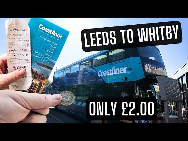 INCREDIBLE VIEWS on the UK'S MOST SCENIC BUS ROUTE The Coastliner - Only £2 from LEEDS TO WHITBY !!!