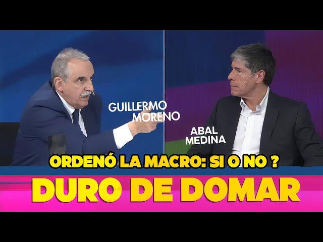 Guillermo Moreno y Juan Manuel Abal Medina en "DURO DE DOMAR" 