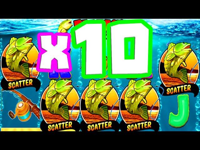 Big Bass Bonanza  5 SCATTERS €20 BET The best BONUS Hunt u Will EVER SEE X10 LEVEL  MUST SEE‼️