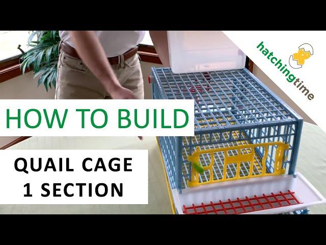 Quail Cage - 1 Section (Assembly Instructions - Hatching Time) Cimuka