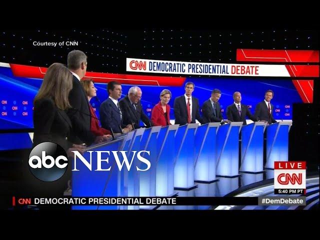 Moderates take on progressives at Democratic debate l ABC News