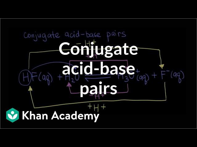 Conjugate acid–base pairs | Chemical reactions | AP Chemistry | Khan Academy