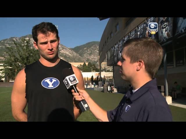 BYU Football 2012 Fall Camp Day 2 - James Lark