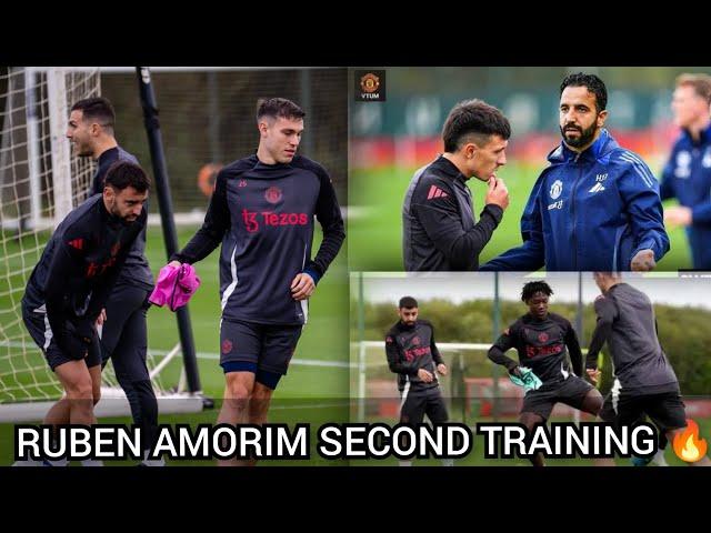 BREAKING Urgate, Fernandez, Kobbie Mainoo,De ligt all spotted in manchester united second training