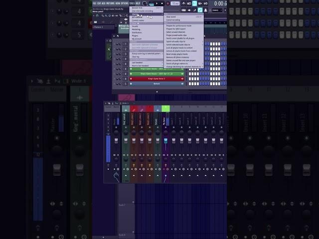 Purge unused audio clips in FL Studio