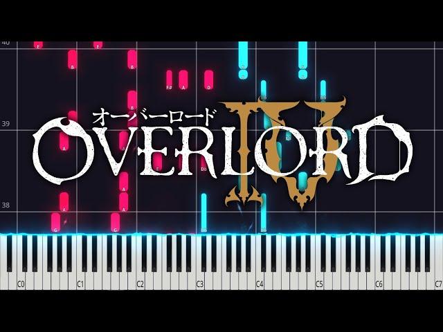 No Man's Dawn | Overlord ED 4 PIANO TUTORIAL (Sheet in the description)