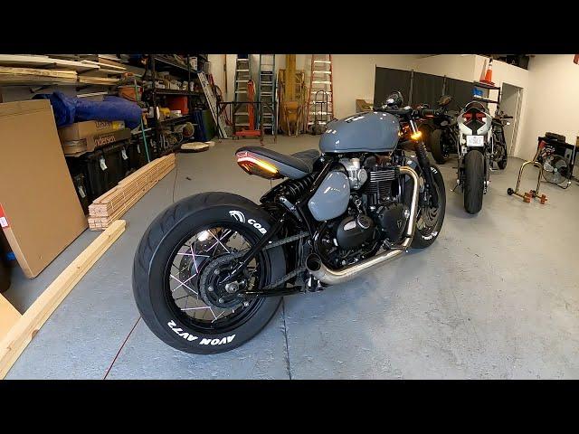 Custom Triumph Bobber Black Build Breakdown!