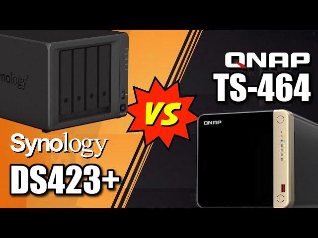 Synology DS423+ vs QNAP TS 464 NAS - AS FAST AS POSSIBLE!!!!