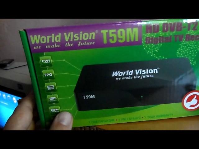 Новый цифровой Т2 тюнер World Vision T59М обзор