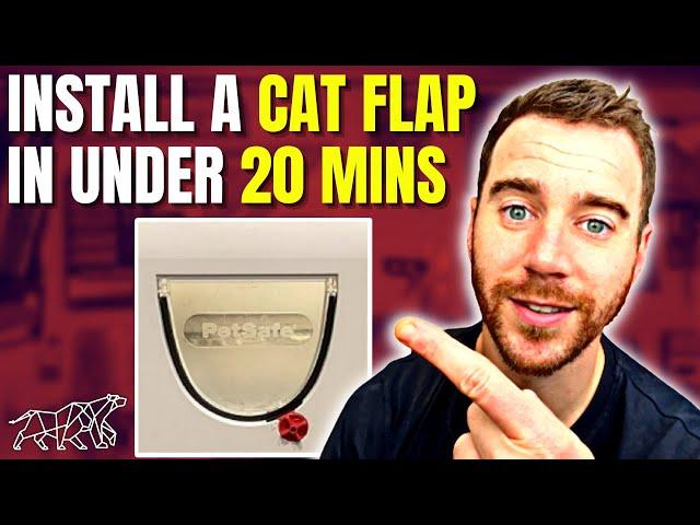 How to install a Cat Flap in UNDER 20 MINUTES || PetSafe Cat Flap #diy #cat