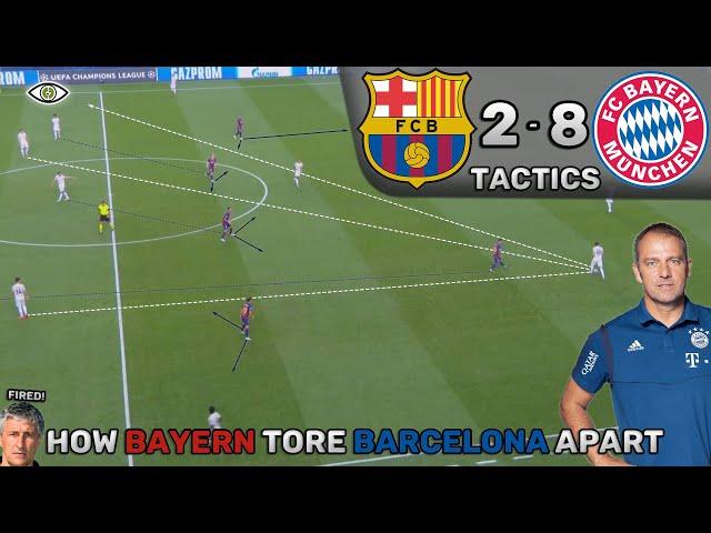 How Bayern Tore Barcelona Apart: Barcelona 2-8 Bayern Munich - Tactics (Analysis + Highlights)