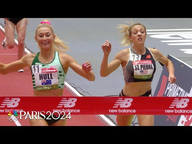 Jessica Hull & Elle St. Pierre battle to the line in epic 3000m finish in Boston | NBC Sports