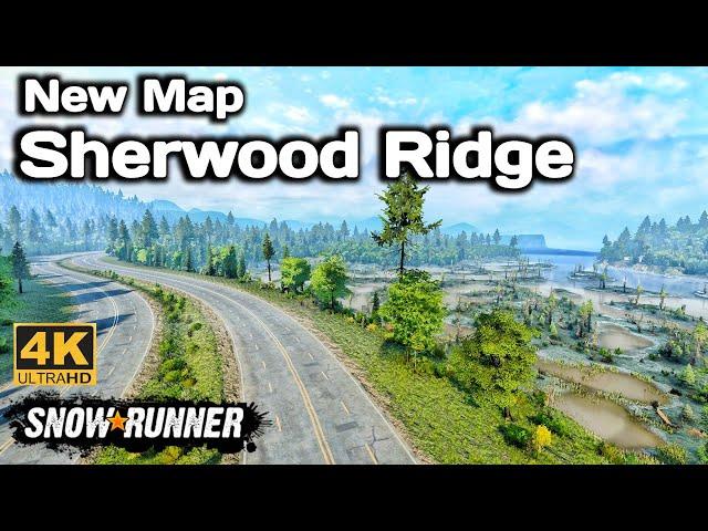 New Map Sherwood Ridge In SnowRunner Season 14 #snowrunner #offroad #4k