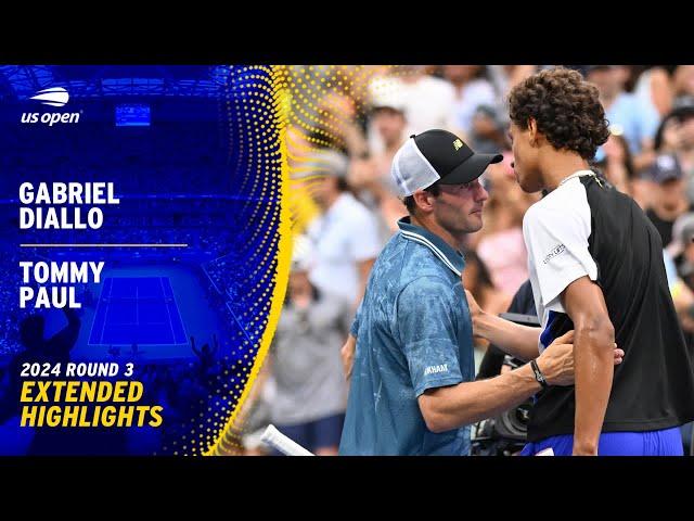 Gabriel Diallo vs. Tommy Paul Extended Highlights | 2024 US Open Round 3