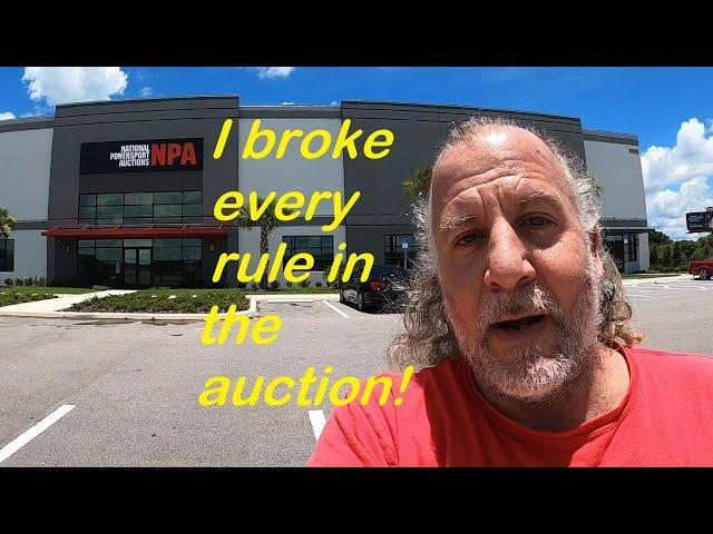 I BROKE EVERY RULE AT THE MOTORCYCLE AUCTION