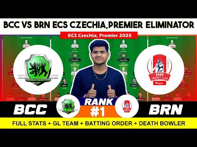 BRN vs BCC Team , BRN vs BCC , Brno vs Bohemian CC 16TH ECS T10 Czechia Premier