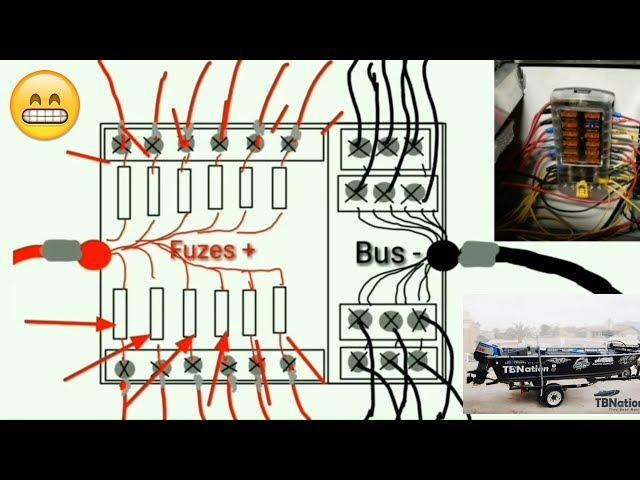 SUPER EASY Boat Wiring Electrical Diagrams, Fuse blocks, busbars, marine grade