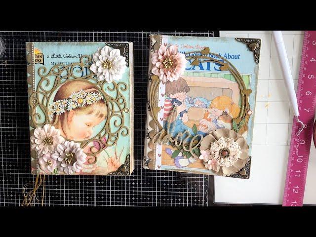 Adding Signatures To The Vintage Altered Little Golden Books - LGB Junk Journal Process Video