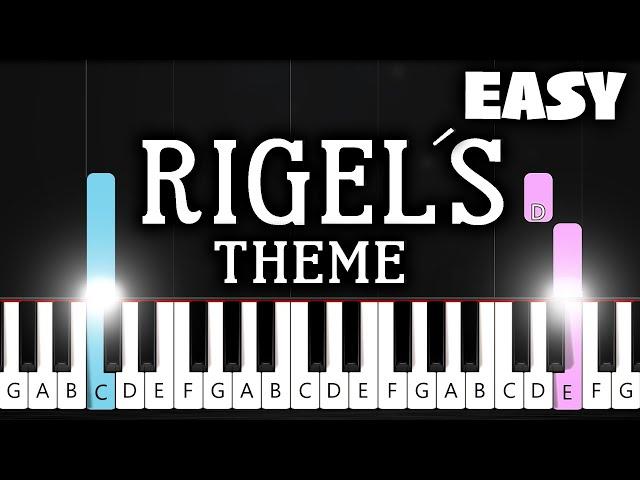 Rigel's Theme (The Tearsmith) - EASY Piano Tutorial