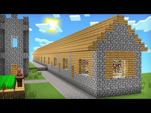 ЭТО САМЫЙ ДЛИННЫЙ ДОМ В ДЕРЕВНЕ ЖИТЕЛЕЙ НОМЕР 13 В МАЙНКРАФТ | Компот Minecraft