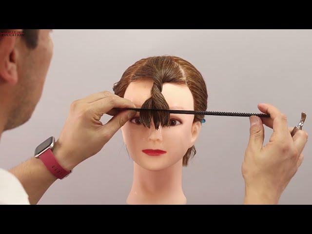 How to cut twisted fringe step by step tutorial, learn how to cut Gorgeous bang in few minutes #bang