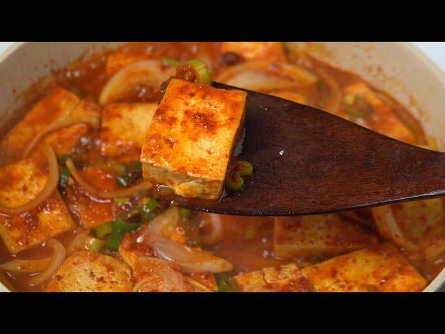 간단레시피 보기만해도 입맛 돋구는 밥위의 반찬 엄마표요리 두부조림 / Mom's Cooking Braised tofu