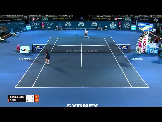 M. Granollers v A. Seppi - Highlights  Men's Singles Quarterfinal: Apia International Sydney 2013