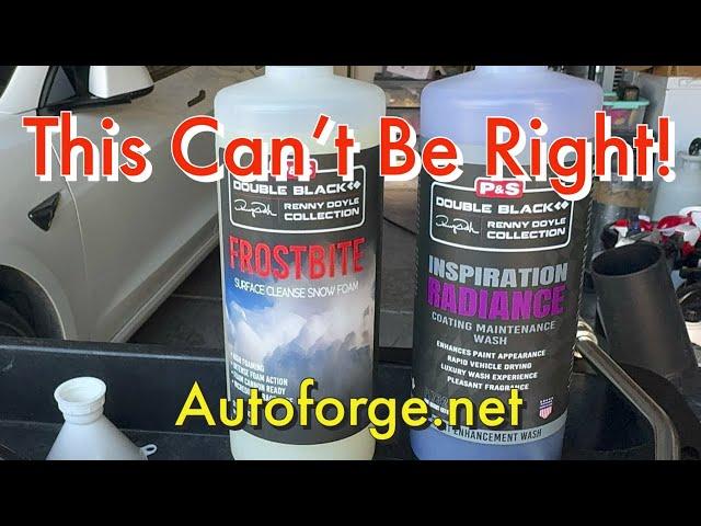 P&S Soaps, Radiance/Frostbite/ Car Washing/ Auto Detailing/ Autoforge