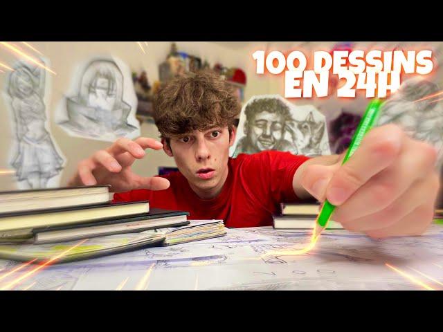 Faire 100 DESSINS en 24 HEURES ! (Challenge dessin)