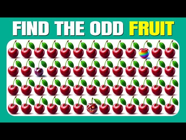 Find the ODD One Out - Fruit Edition | Easy, Medium, Hard - 40 Ultimate Levels| Quizzer Odin