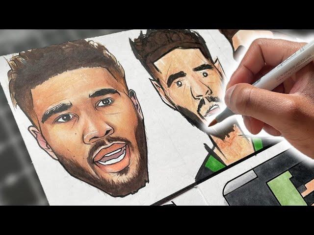 Jayson Tatum Drawn In 7 WILD Art Styles! 