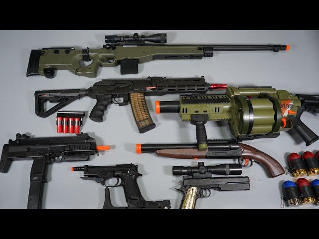 Nerf Gun M32 Grenade Launcher Toy Gun - AK47 Tactical Version Airsoft  Realistic Toy Guns Collection