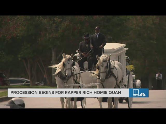 Celebration of Life procession for Rich Homie Quan