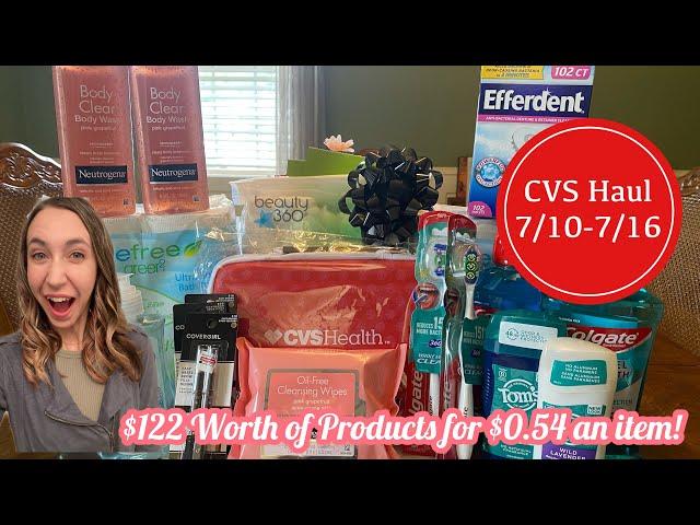 CVS HAUL 7/10-7/16 $122 WORTH OF PRODUCTS FOR JUST $0.54 AN ITEM + EASY NEWBIE FRIENDLY DEALS