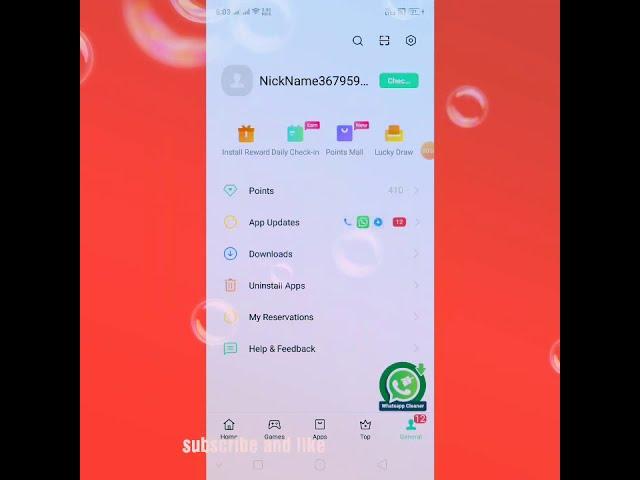 I am claming the event in  oppo Android mobiles~ app market~